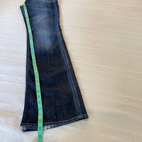 Hudson Dark Blue Signature Bootcut Flare Jeans Women's Size 29 Mid Rise Retro - Picture 15 of 16